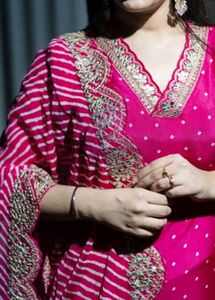 Pink Printed Kurta Set