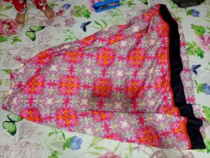 Indo Western Black And Pink Dress