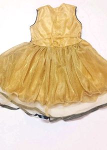 Girls&#39; Gold &amp; Black Party Dress