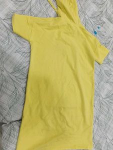 Fearless Yellow Hoodie Dress
