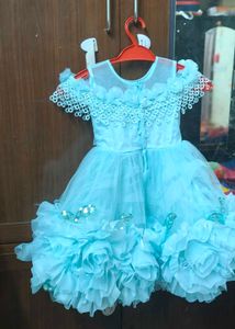 Cute Blue Party Dress