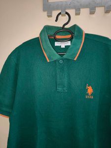 USPA Green Polo T-Shirt