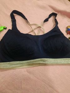 Navy Blue Sports Bra