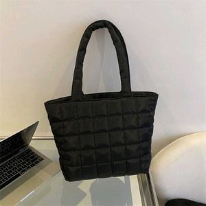 Quilted Black Tote Bag
