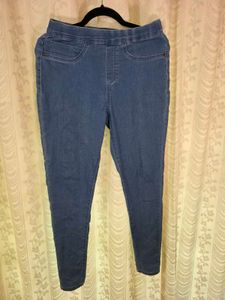 Denim Blue Classic Jeggings High Waist