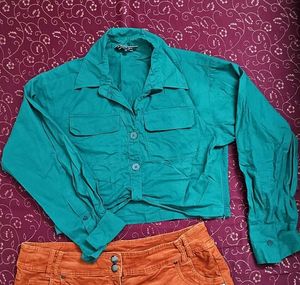 Green Cotton Shirt