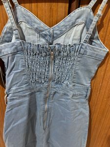 Nuon Cute Denim Button-Down Dress