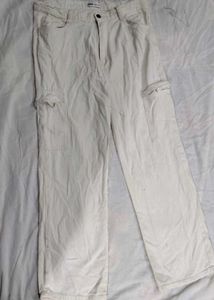 White Cargo Pants