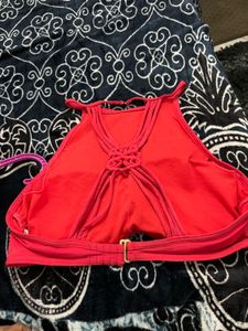 Coral Halter Tank Top