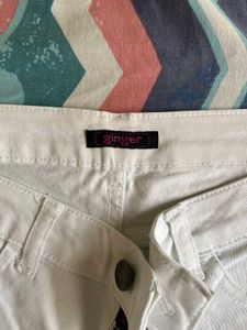 White Straight Leg Jeans