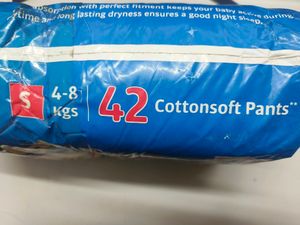 Littles Comfy Baby Diapers Small 4-8 Kgs 42 Pieces