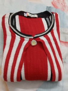 woolen Striped Knit Dress or kurta