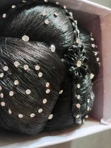 Sparkling Rhinestone Hair Bun