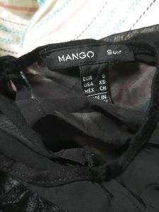Set Of Mango Top &amp; High Waist Skirt