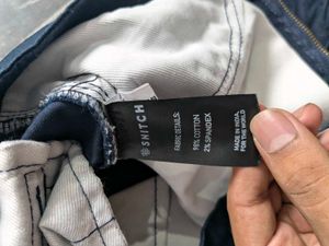 Snitch Navy Blue Cargo Trouser New W32
