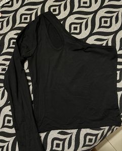 Asymmetrical Neck Solid Top