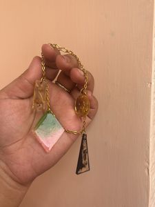 4 Charms Resin Bracelet
