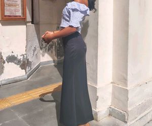 Old Money Inspired Black Mermaid Skirt