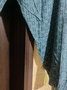 Green Printed Kurta Set