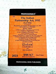 Partnership Act, 1932 (Edition 2023)