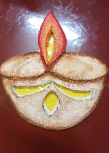 DIY Thermocol Diya DECORATION