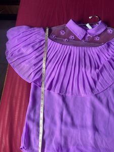 Lavender Ruffle Top