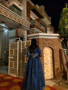 Elegant Blue Ethnic Gown