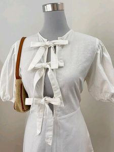 tie front romper