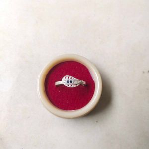 Pure Silver Leaf Ring
