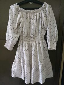 Off Shoulder Dress With Free Gift