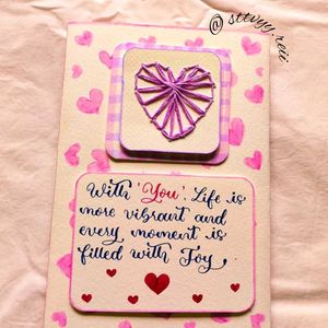 Handmade Heart-Themed Card