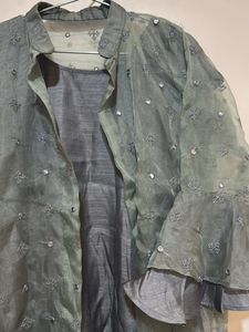 Elegant Kurta Set &amp; Shrug