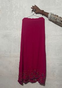 Pink Ethnic Skirt with Border.   Bust size 36