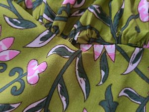 Green Floral Print Kurta Set