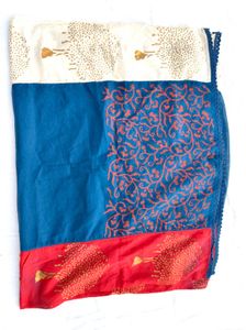 Tricolour Pure Cotton Dupatta