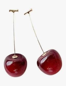 cherry earrings