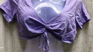 Cute Purple Crop Top
