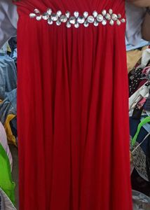 Long Party Tube Rhinestone Dress Gown