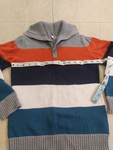 Multicolour Striped Sweater for 7yrs boys