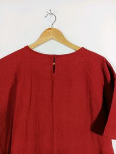Dark Red Kurti (Women)