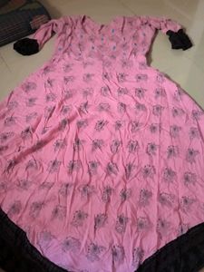 Pink Printed Kurta