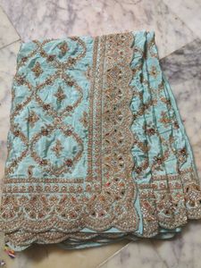 Embroidery Work Best Design Saree .