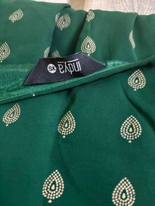 Green Polka Dot Crop Top &amp; Sharara Set