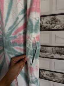 Tie-Dye Hoodie Dress