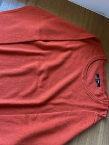 Cozy Orange Knit Sweater