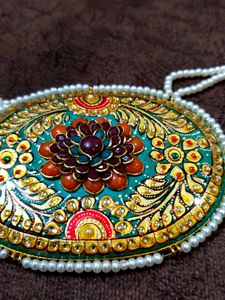 LONG PEARL SET WITH MEENAKARI WORK