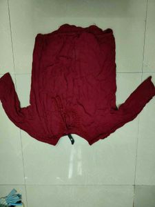 Maroon Coloured Top
