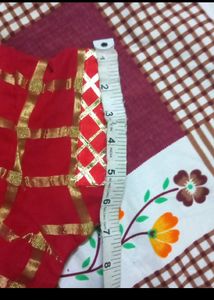 Gat Chola Heavy Red Saree With Blouse