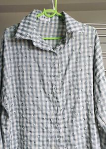 Gingham Button-Down Shirt
