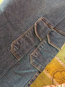 Kids Denim Cargo Pants